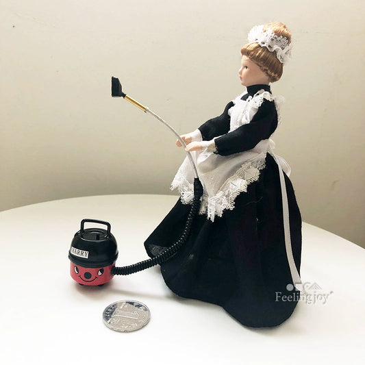 1:12 Scale Miniature Dollhouse Furniture BJD Scene Accessories Vacuum Cleaner Model Prop