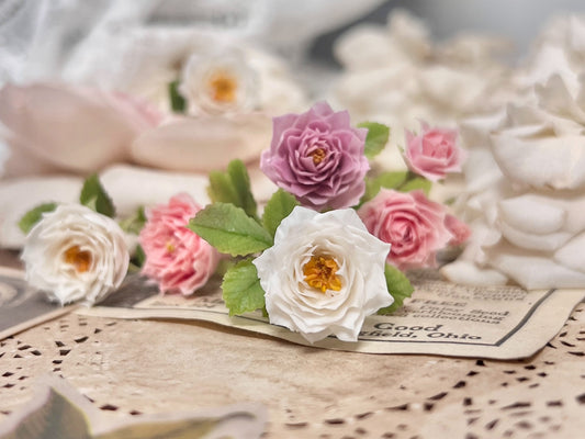 1:6 Scale Miniature Snowfield Dream European Rose Dollhouse Accessory For Blythe