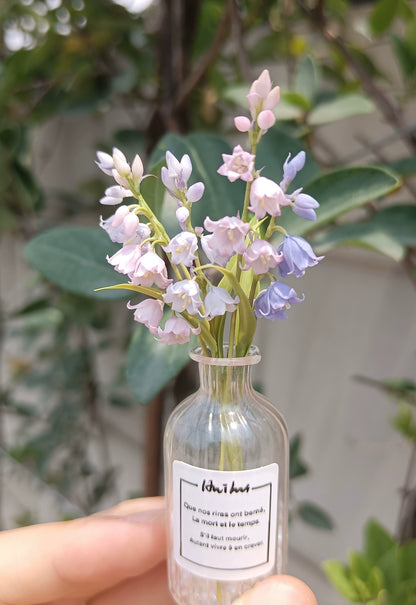 1:6 Scale Bluebell Clay Flower Miniature Dollhouse Accessory For BJD Blythe Dolls