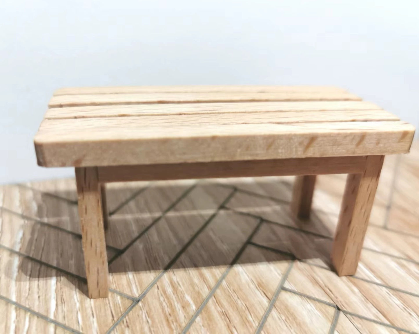 Bandeja en miniatura a escala 1:12, expositor, muebles para casa de muñecas