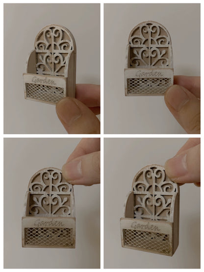 1:6 Scale Wooden Cabinet Wall Shelf Kitchen Storage Miniature Dollhouse Furniture For Blythe Doll