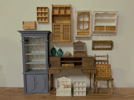 1:6 Scale 1:12 Scale Wooden Cabinet Miniature Dollhouse Furniture Custom Candy Themed Kitchen Set