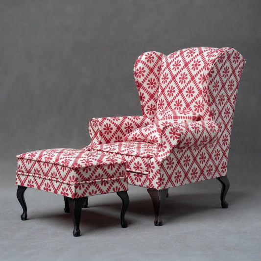 Sillón individual a escala 1:6, muebles en miniatura para casa de muñecas