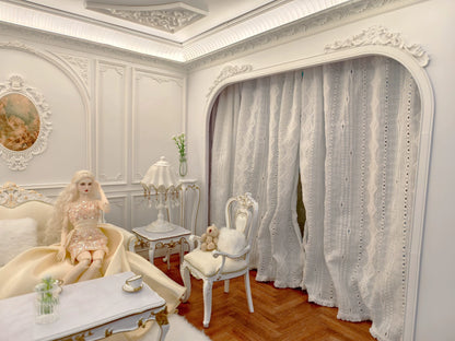 Meubles miniatures de maison de poupée à l'échelle 1:6, style européen, pour poupées BJD et Blythe