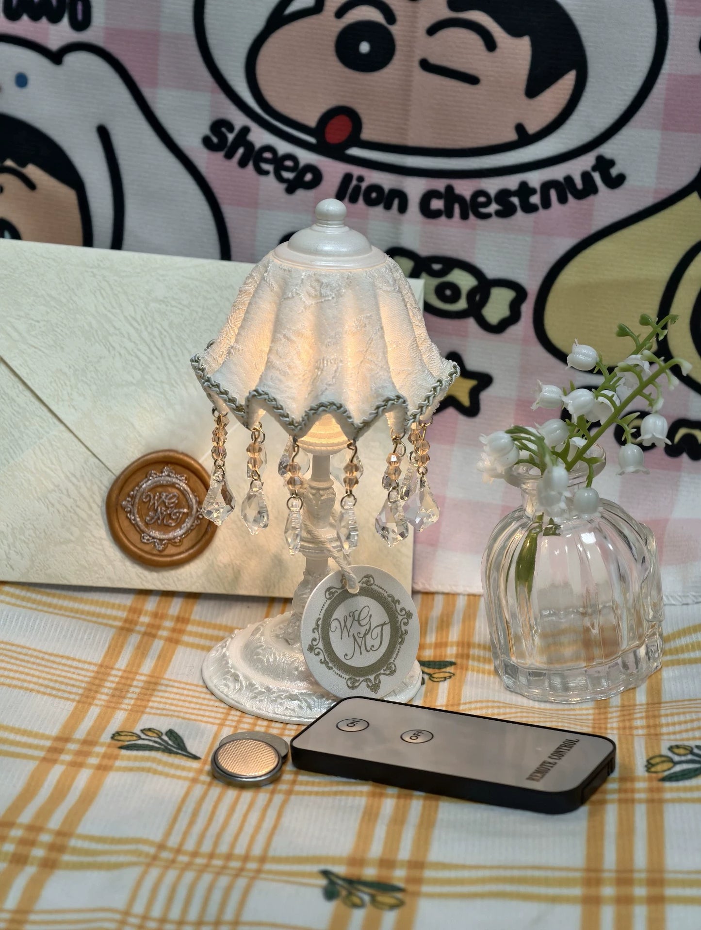 Lampe de table miniature pour maison de poupée, meubles BJD, échelle 1:3, échelle 1:4, échelle 1:6