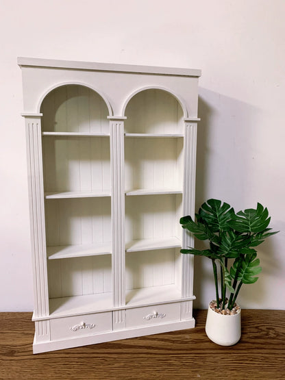 1:6 Scale Wooden Cabinet Bookcase Shelf Miniature Dollhouse Furniture For Blythe Dolls
