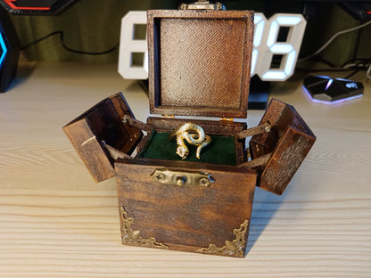 Joyero de estilo antiguo impreso en 3D para casa de muñecas en miniatura