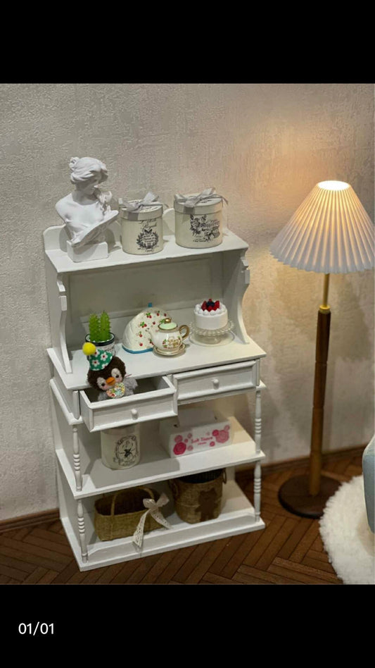 Mueble de madera en miniatura para casa de muñecas BJD Blythe a escala 1:6