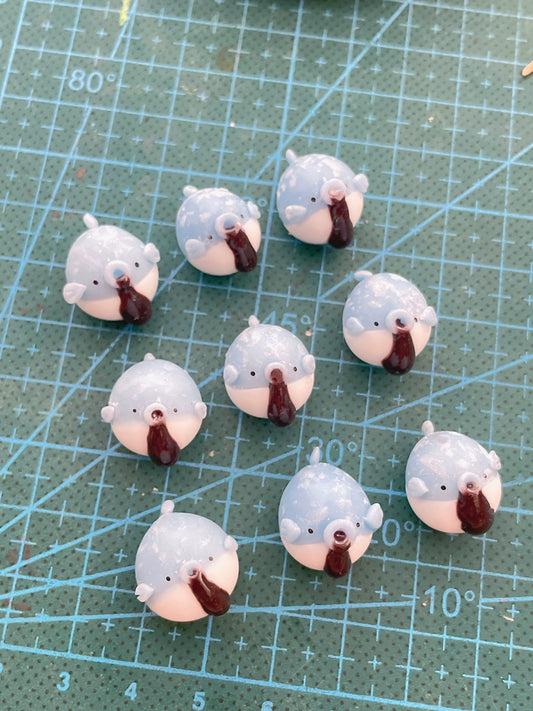 León marino Tang Yuan en miniatura de arcilla a escala 1:12