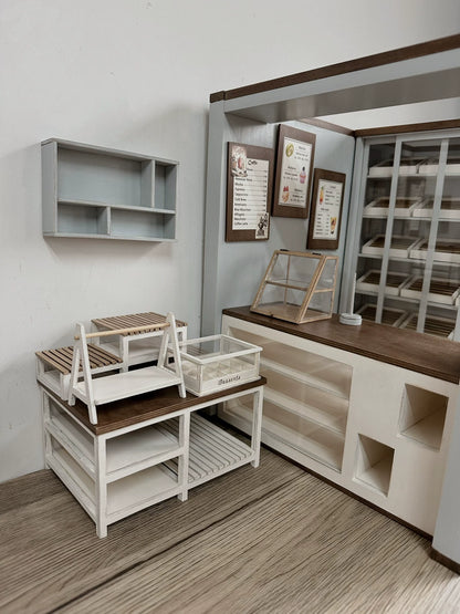1:6 Scale Nordic Style Miniature Furniture For Blythe And Ob11 Dolls Custom Handmade Wooden Cabinet Living Room Decor