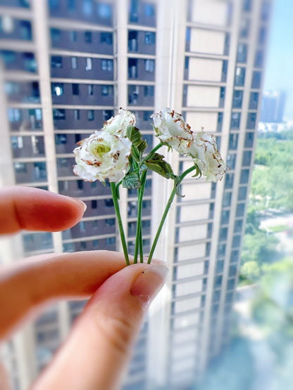 1:6 Scale Miniature Dried Rose Bouquet For Blythe Dollhouse Decor
