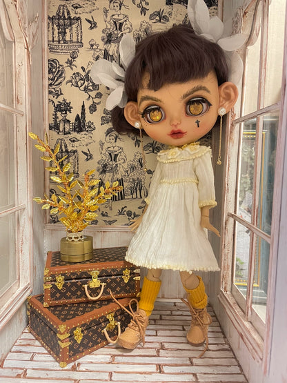 Lampe de table miniature à l'échelle 1:6, meuble pour maison de poupée Blythe