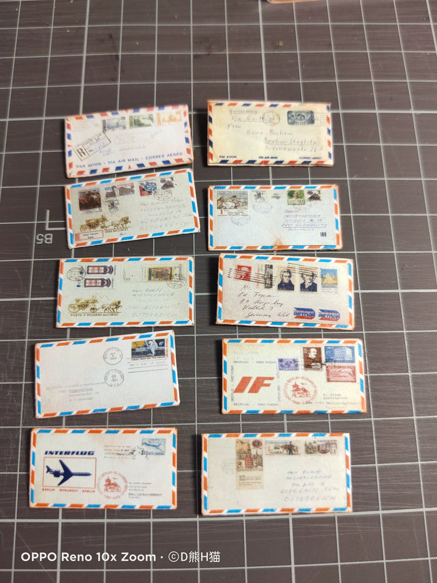 1:6 Scale Miniature Envelope Prop For Blythe BJD Dollhouse Scene