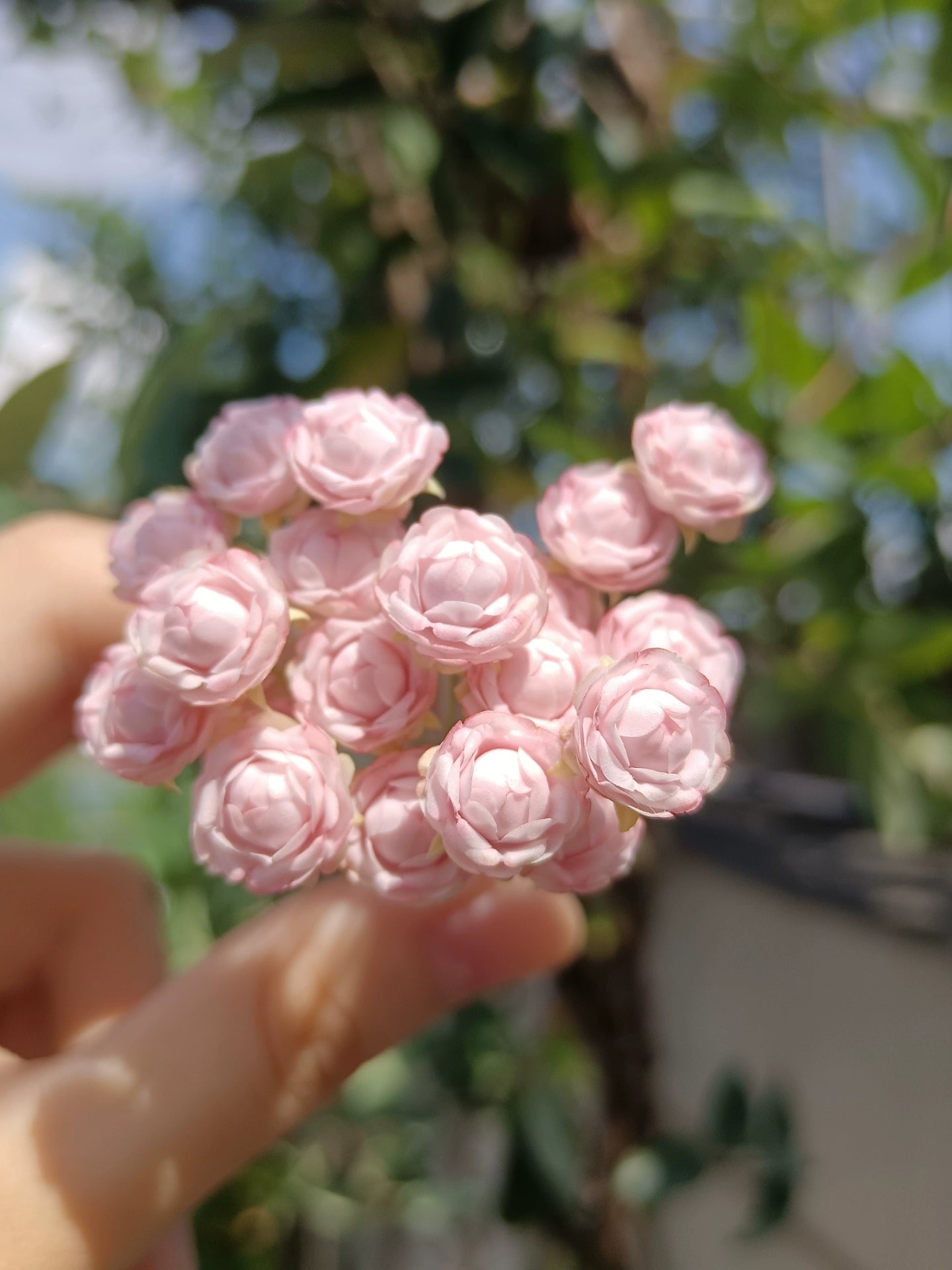 1:6 Scale Clay Rose Miniature Flower BJD Blythe Dollhouse Decor