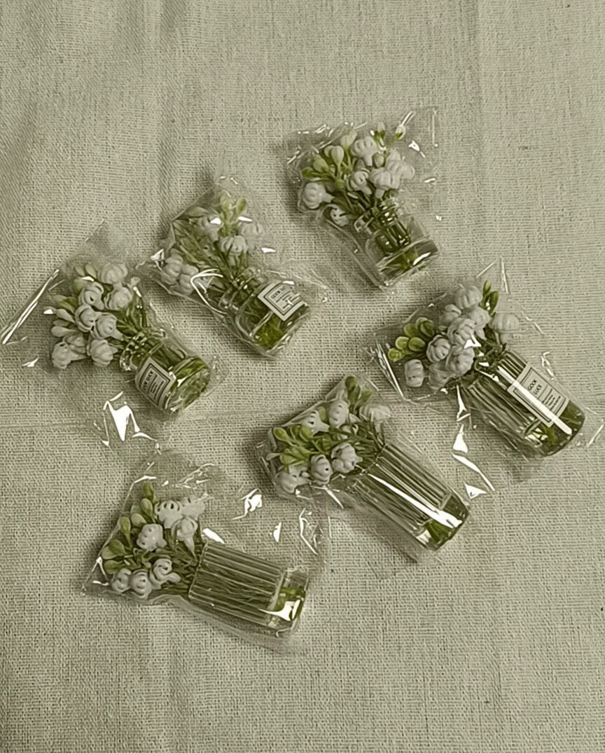1:6 Scale 1:12 Scale Blythe BJD Miniature Jasmine Flower Vase Dollhouse Decor