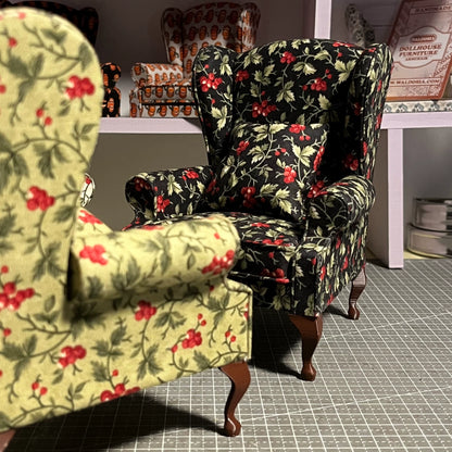 Fauteuil miniature à l'échelle 1:6 pour maison de poupée