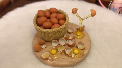 1:12 Scale Miniature Kitchen Baking Scene Accessories Handmade Dollhouse Food Play Set