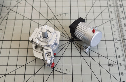 1:6 Scale Mechanical Parts Model Custom Turbine Engine Pump Metal Miniature Industrial Machinery Accessories