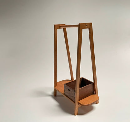 1:6 Scale Cherry Wood Hanger Miniature Dollhouse Furniture