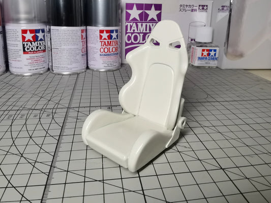 Asiento de coche de carreras RC a escala 1:10, modelo de alta precisión, personalizable, accesorio de escena para coche en miniatura.