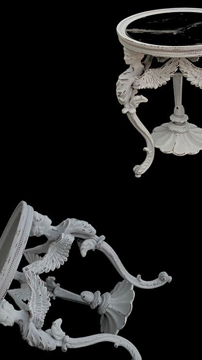 Mobiliario para casa de muñecas en miniatura con soporte para flores de cisne vintage a escala 1:6