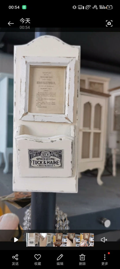 1:6 Scale Vintage Photo Frame Shelf Miniature Dollhouse Furniture For Blythe BJD 1:3 1:4 Scale