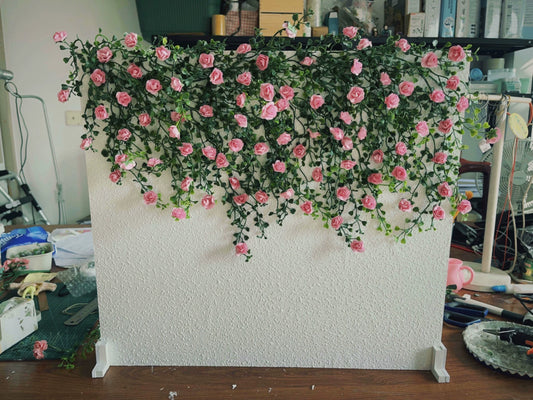Decoración de pared de flores en miniatura para casa de muñecas a escala 1:12