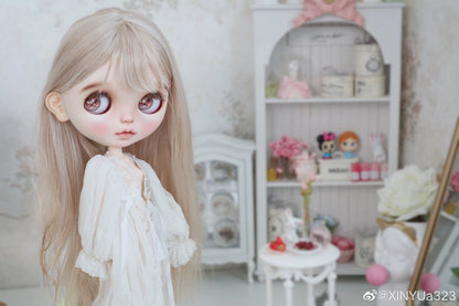 Mueble de madera en miniatura para casa de muñecas BJD Blythe a escala 1:6