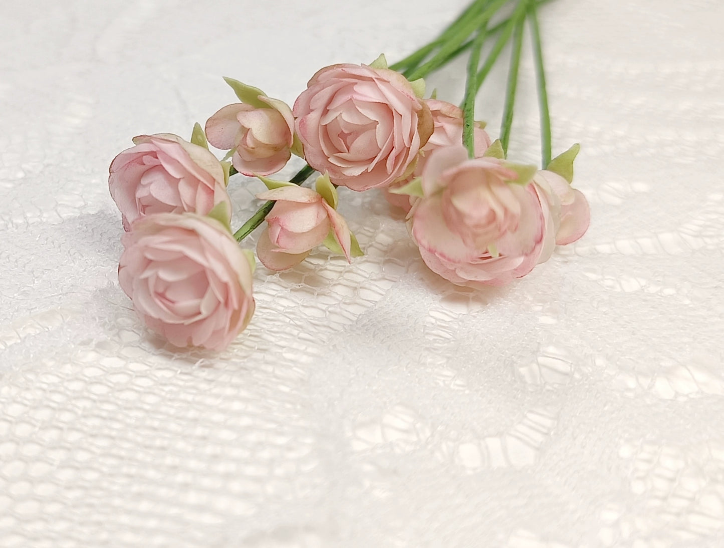 1:6 Scale Clay Rose Miniature Flower BJD Blythe Dollhouse Decor