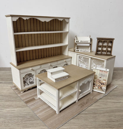 1:6 Scale Miniature Nordic Style Wooden Cabinet Dollhouse Furniture For Blythe And Ob11 Dolls