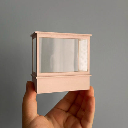 Meuble à gâteaux vintage miniature pour maison de poupée à l'échelle 1:12