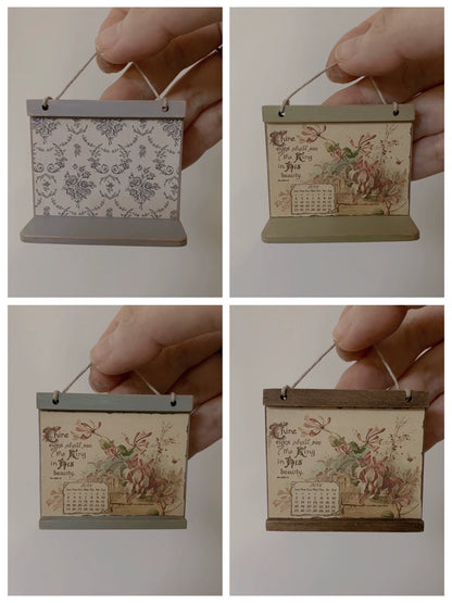 Estante de pared de madera a escala 1:6, muebles de casa de muñecas en miniatura para muñecas Blythe