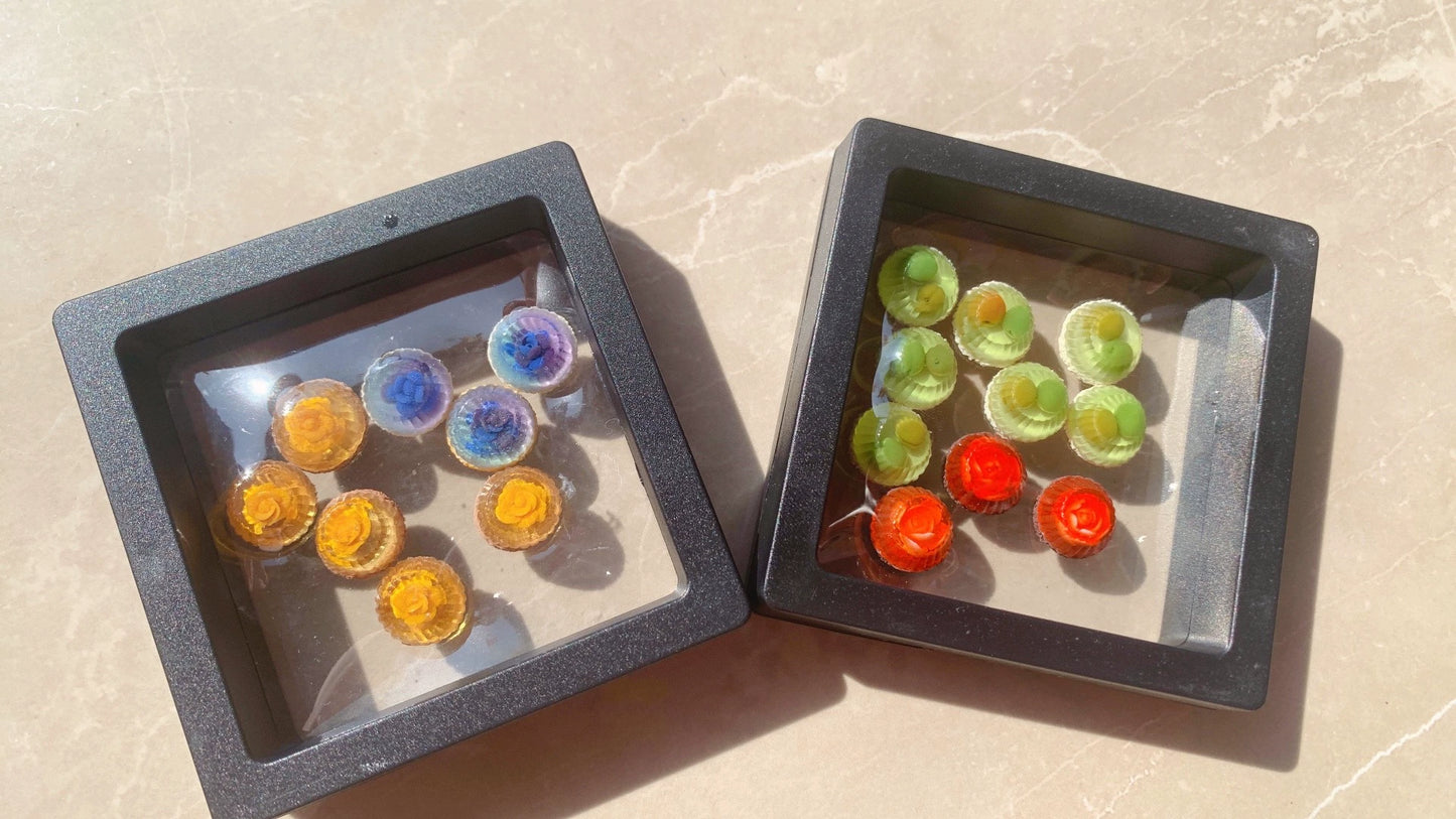 1:12 Scale Miniature Starry Pudding Dollhouse Accessory 4 Colors Optional Display Props For Dolls
