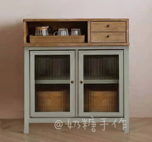 1:6 Scale Miniature Sideboard Cabinet Vintage Dollhouse Furniture For Blythe Dolls