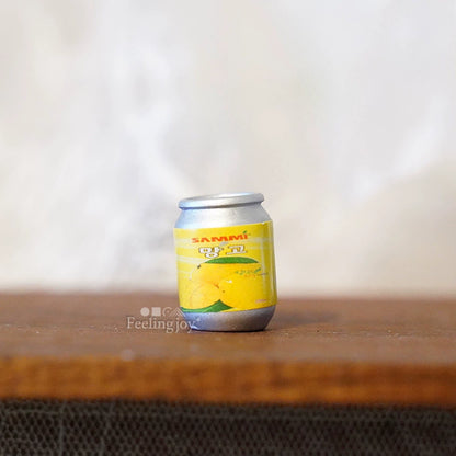 Miniatura de lata de comida y bebida para casa de muñecas BJD a escala 1:6, accesorios de juguete