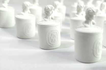 Estatua de David en miniatura a escala 1:12, taza perfumada, tarro de almacenamiento con tapa, accesorio para casa de muñecas en miniatura