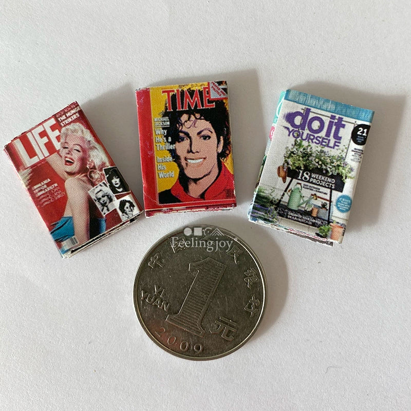 Ensemble de livres et magazines miniatures à l'échelle 1:6 pour maison de poupée BJD, accessoires sur le thème d'Harry Potter