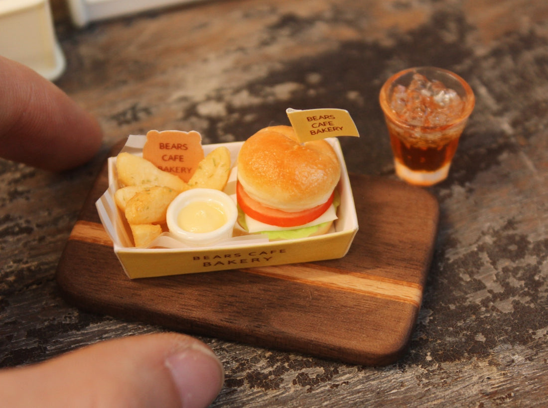 Miniature Solid Wood Plywood Small Tray for 1:6 Scale Dollhouse