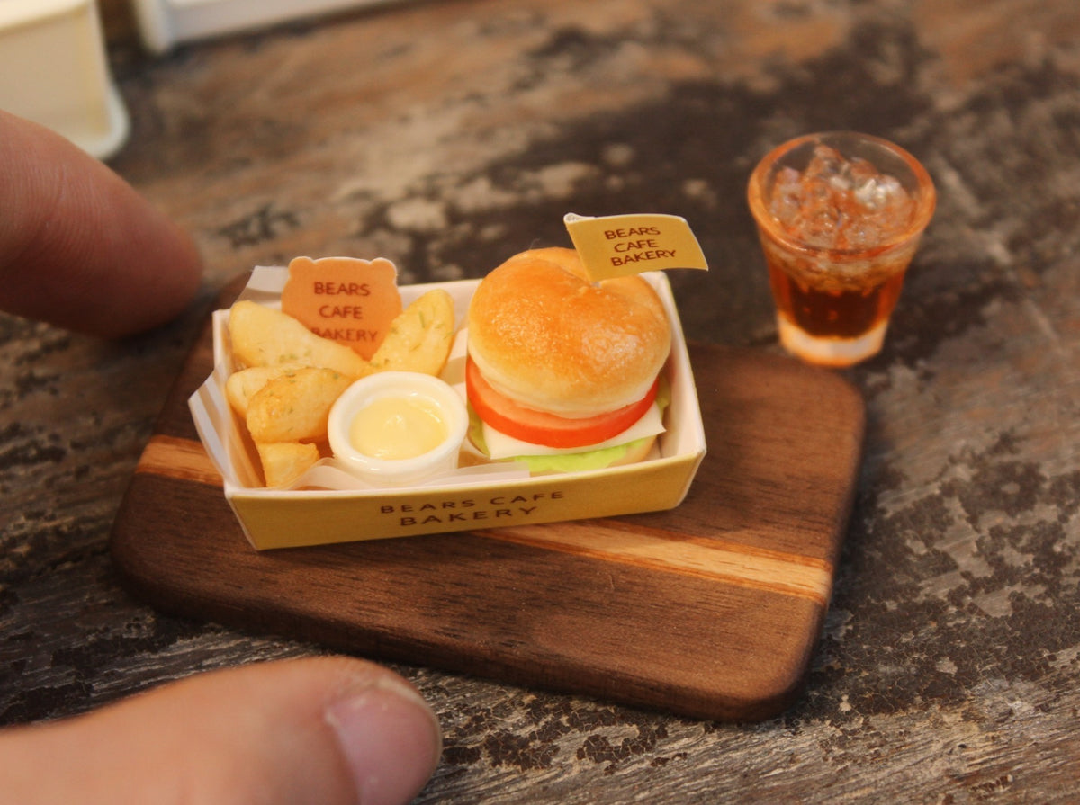 Miniature Solid Wood Plywood Small Tray for 1:6 Scale Dollhouse