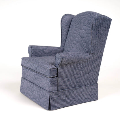 Sillón con faldón a escala 1:6, serie Crown, muebles para casa de muñecas en miniatura