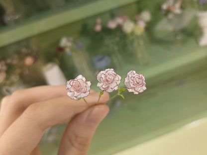 1:6 Scale Miniature Clay Carnation Flower BJD Dollhouse Decor Mariposa