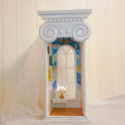 Colonne romaine miniature pour décoration de maison de poupée à l'échelle 1:6