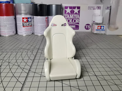 Asiento de coche de carreras RC a escala 1:10, modelo de alta precisión, personalizable, accesorio de escena para coche en miniatura.