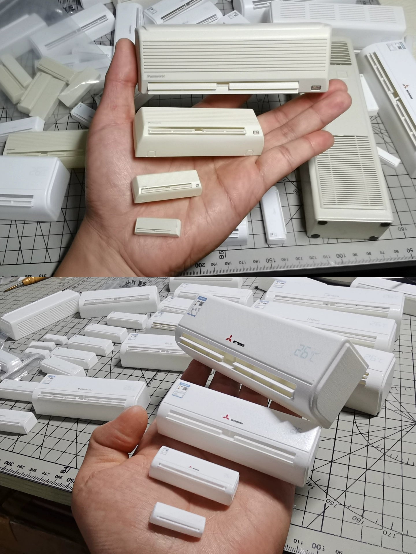 1:6 Scale Miniature Air Conditioner Model Customizable For Dollhouse