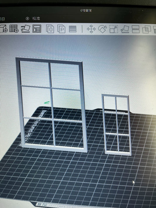 Meuble miniature en bois pour maison de poupée à l'échelle 1:6, avec fenêtres grillagées, pour poupées BJD et Barbie, fait à la main, imprimé en 3D