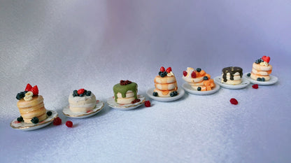 1:12 Scale Miniature Polymer Clay Pancake Handmade Customizable Mini Food For Dollhouse