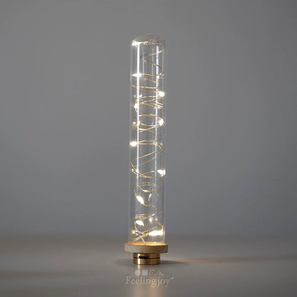 Accesorios para casa de muñecas BJD a escala 1:6, accesorios para escenas Blythe, lámpara de pie LED inalámbrica OB11, botella de luciérnaga en miniatura.
