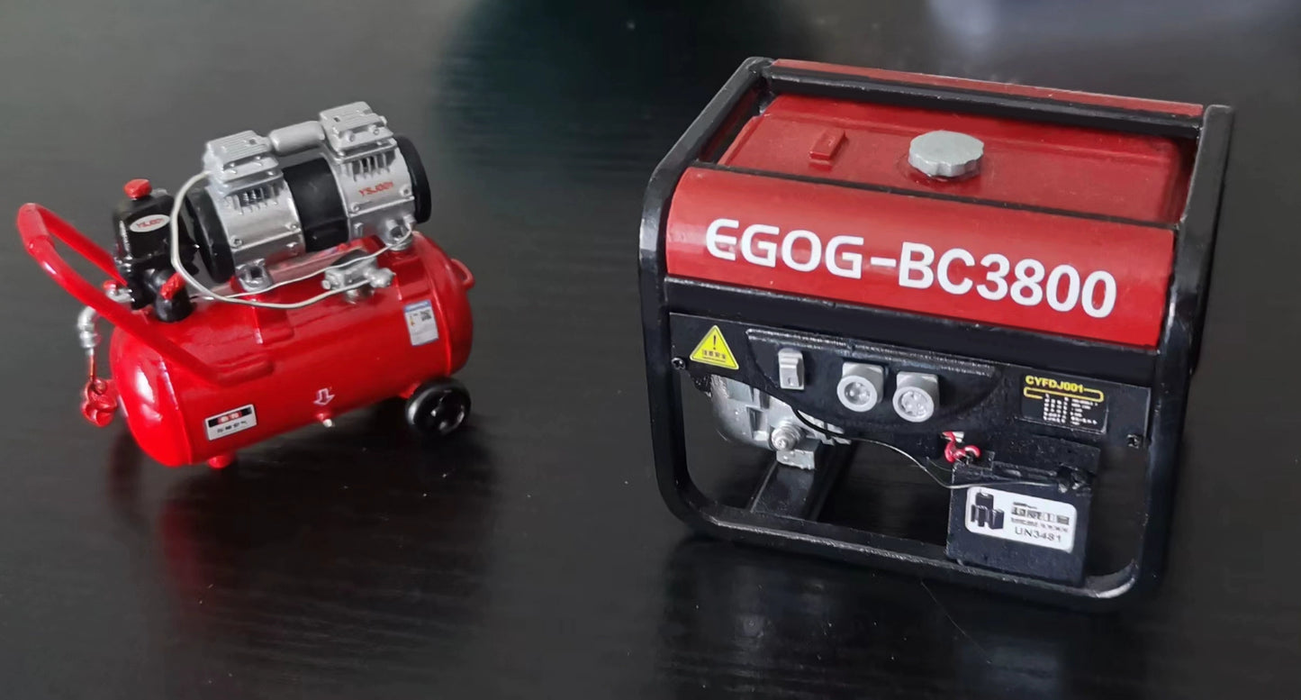 Coche RC Crawler a escala 1:10, generador diésel, modelo Tamiya, accesorio de camión, simulación de escalada, capo