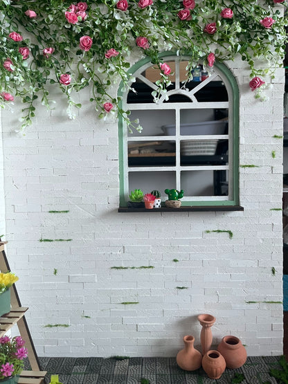 1:6 Scale Miniature Dollhouse Flower Wall Background For Blythe Doll Photography Forest Theme
