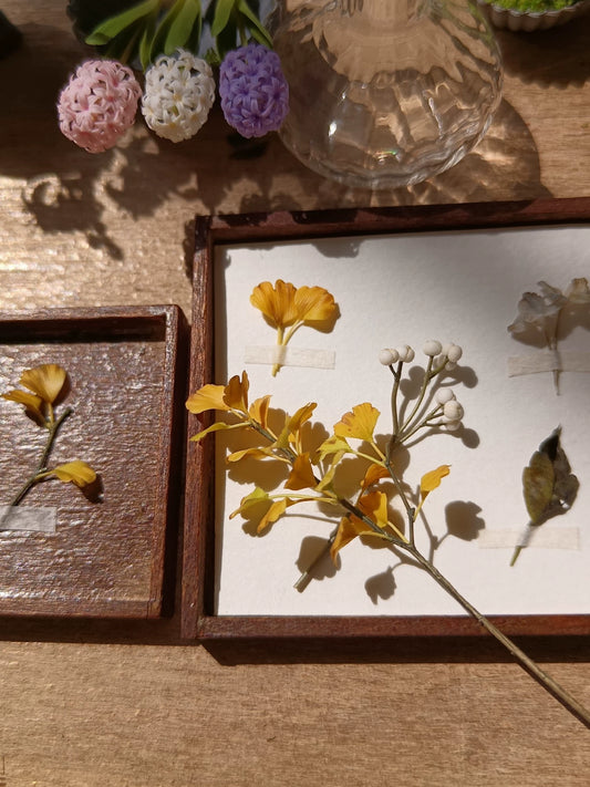 1:6 Scale Miniature Clay Ginkgo Flower BJD Blythe Dollhouse Decoration Accessory